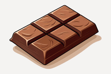 Delicious chocolate bar illustration