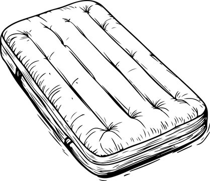 recommend clip art: Illustration of a Soft Inflatable Mattress