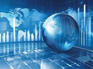 Fototapeta premium Global Business and Finance