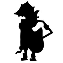 wayang java logo culture vector