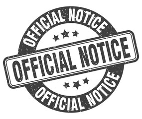 OFFICIAL NOTICE