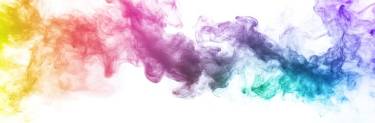 Fototapeta premium Abstract Rainbow Smoke Design
