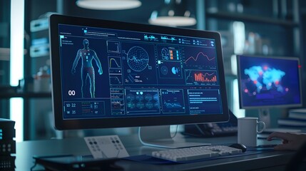 Comprehensive Telemedicine Dashboard Showcasing Patient Vitals and Medical History for Remote Healthcare Monitoring