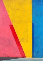 Abstract Colorful Wall Art with Geometric Shapes