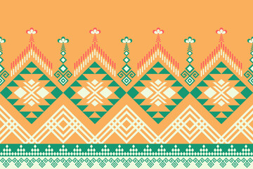 Native American pattern, Navajo design. Native American ornament. Abstract geometric background traditional ethic for decoration, clothing, fabric, textile, fashion.