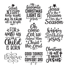 9  Christian Christmas Svg Bundle