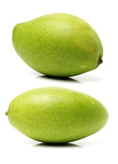 mangos on a white background 