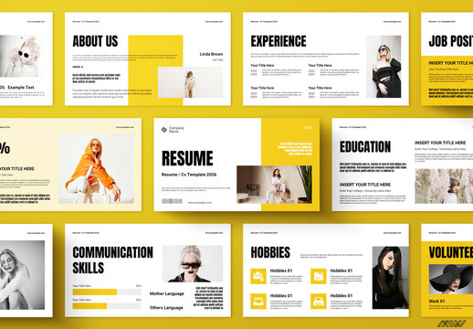 Digital Resume Presentation Template
