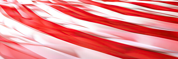 Obraz premium Bold Stripes Scape: A vibrant array of horizontal and vertical stripes in red and white, creating a dynamic background for corporate branding.
