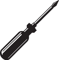 Screwdriver silhouette vector without background