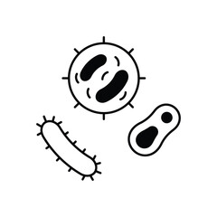Bacteria vector icon