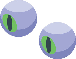 These two cat eyes are staring right at you with their creepy, reptilian like vertical pupils