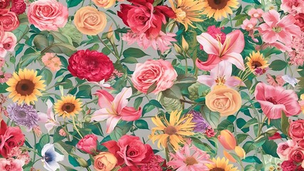 Seamless floral background
