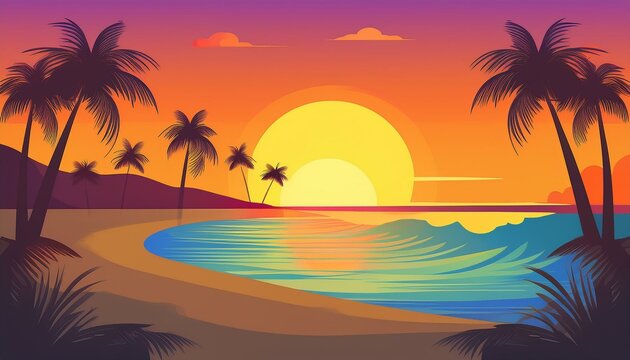 Arri&egrave;re-plan plage paradisiaque