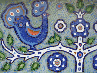old soviet folk ukrainian mosaic