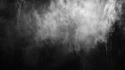 Obraz premium Abstract black and white texture with smoky patterns in a foggy atmosphere creating a dramatic background effect