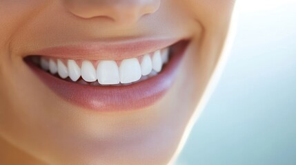 Obraz premium A woman with a white smile