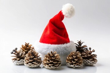 santa claus with christmas tree