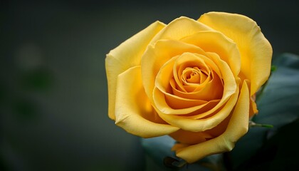 黄色いバラのクローズアップ