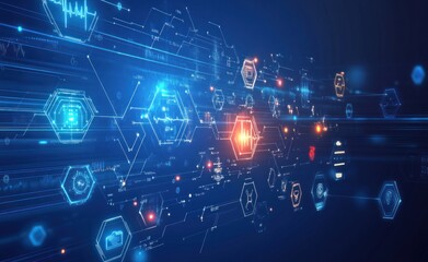 Obraz premium Digital Healthcare Network