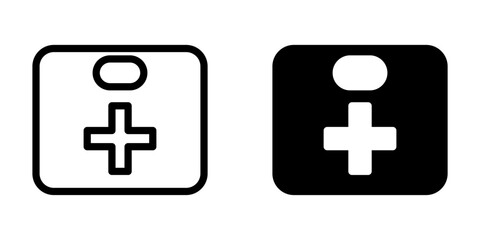 Obraz premium Illustration Vector graphic of aid first box icon template