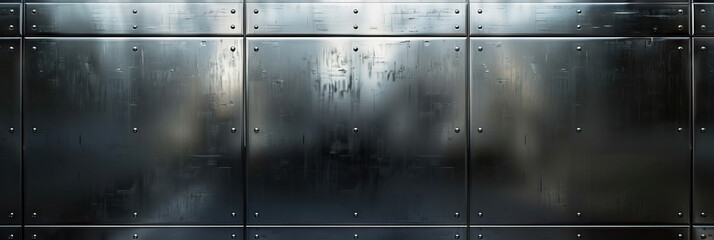 Industrial Chic: A sleek, metallic surface in gunmetal gray background, showcasing a modern and edgy feel for industrial-themed businesses.