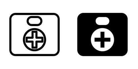 Obraz premium Illustration Vector graphic of aid first box icon template
