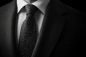 Close-up of a Suit and Tie
