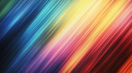 Vibrant Diagonal Gradient Rainbow Showcasing Silk Texture With Smooth Transitions and Colors