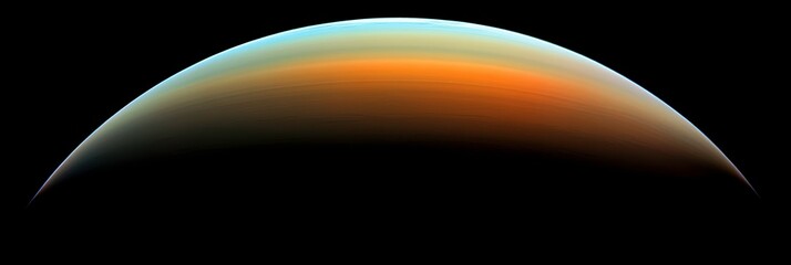 Stunning View of Planet From Satellite Atmospheric Horizons During Twilight