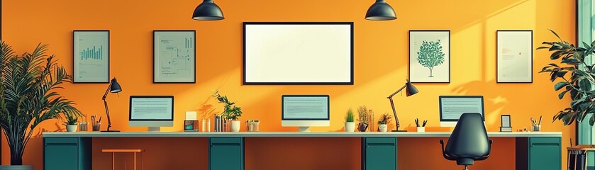 A contemporary workspace where mobilefirst business strategies are in use