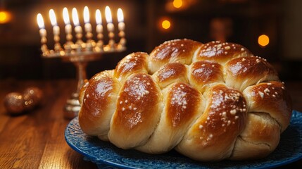Challah Bread for Shabbat or Hanukkah.