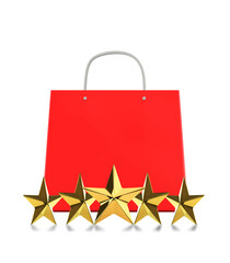 3d shopping rating concept