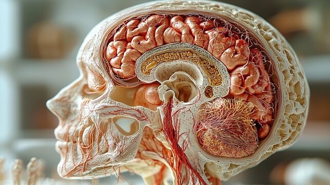 Design a 3D model of the fetal nervous system developing in the early stages of pregnancy