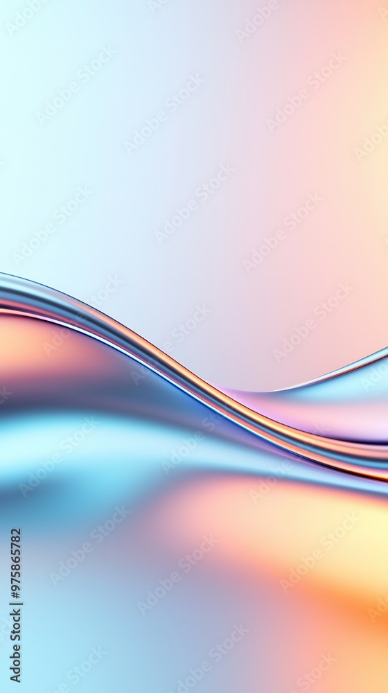 Poster abstract colorful wave background.