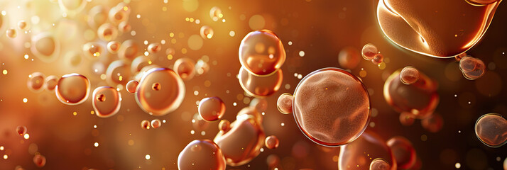 Brown Diabetes Dominance: A rich brown medical abstract background with abstract sugar molecules and insulin, focusing on diabetes management and prevention.