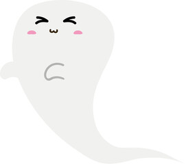 cute ghost character halloween