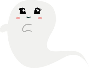 cute ghost character halloween