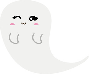 cute ghost character halloween