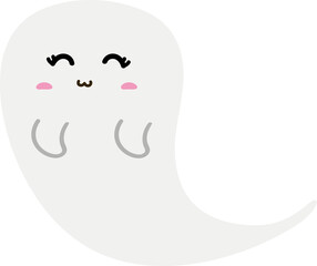 cute ghost character halloween