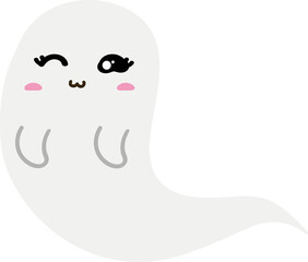 cute ghost character halloween