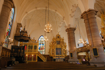 スウェーデン ストックホルムの旧市街、ガムラスタンにある「ドイツ教会」