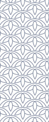 A repeating geometric pattern featuring curved lines and teardrop shapes, suitable for backgrounds or textile design.