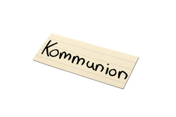 Communion. German word.