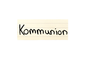Communion. German word.