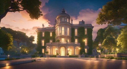 The human head shines through and you can see the brain in which the dopamine molecule glows brightly 4k animation