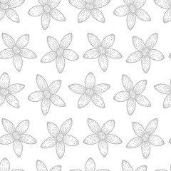 Flower pattern background. cherry blossom pattern background. Flower Doodle pattern. Flower seamless pattern background. Floral pattern seamless. 