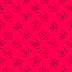 Flower pattern background. cherry blossom pattern background. Flower Doodle pattern. Flower seamless pattern background. Floral pattern seamless. 