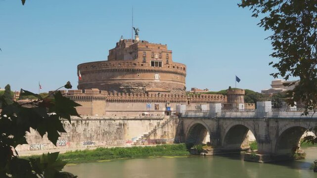 Explore the stunning architecture of Castel Sant Angelo and its picturesque surroundings