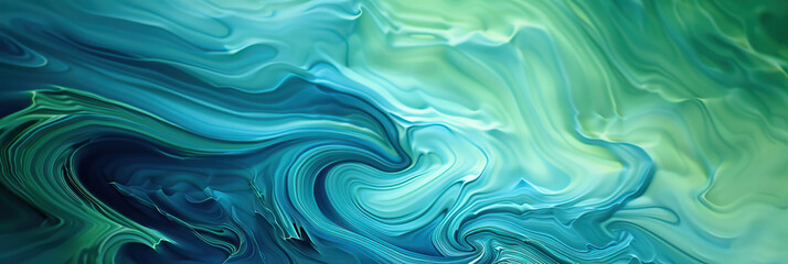 Soothing Swirls - A calming blue and green abstract background that suggests a sense of serenity and relaxation, promoting stress relief and emotional balance.